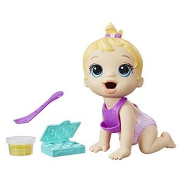 boneca baby alive hora da papinha loira 20 cm f2617 hasbro 0