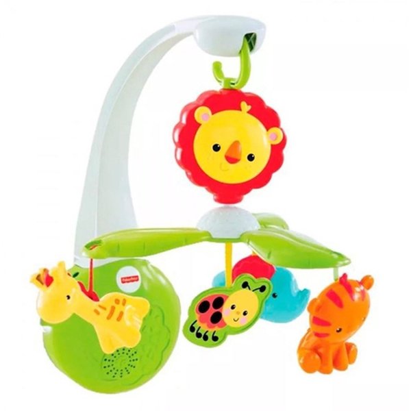 Fisher Price Mobile Crescendo Comigo Amigos da Floresta Mattel