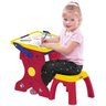 conjunto de artes play doh mesa 2 em 1 e lousa play doh fun frente