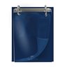 4226 mini ficheiro vertical azul com capa em pvc cristal frente