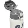 copo termico parede dupla com canudo 400ml gumy branco 18063 buba 2