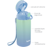 copo termico parede dupla com canudo azul 400ml 15933 buba 5