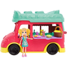 boneca polly pocket smoothies food truck 2 em 1 barao e fun 2