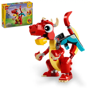 lego creator 3 em 1 dragao vermelho 31145 2
