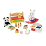 sylvanian families caixa de brinquedos bebe coelho neve e bebe panda 1