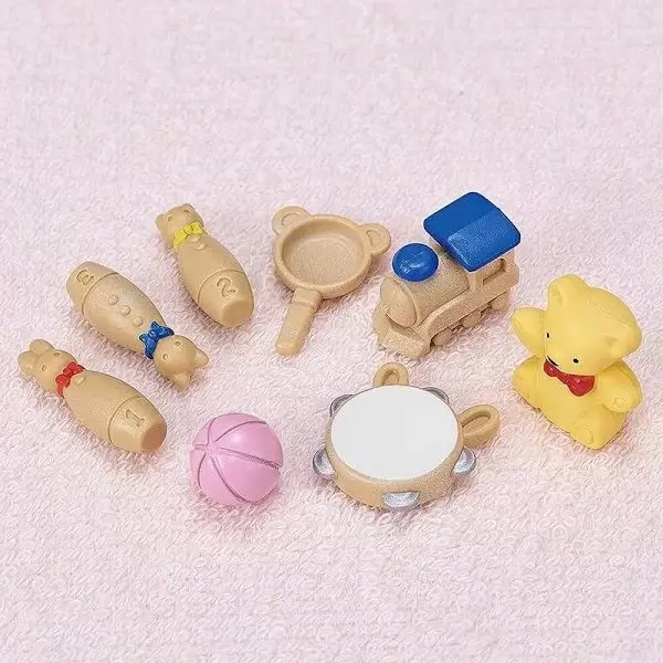 sylvanian families caixa de brinquedos bebe coelho neve e bebe panda 2