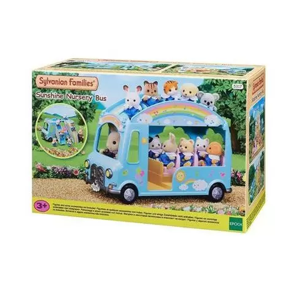 sylvanian families onibus arco iris jardim da infancia 3