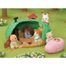 sylvanian families esconderijo bebe porco espinho 1