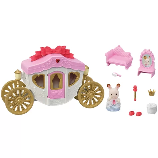sylvanian families conjunto carruagem real 1