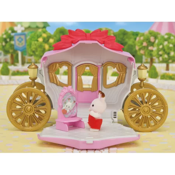sylvanian families conjunto carruagem real 3