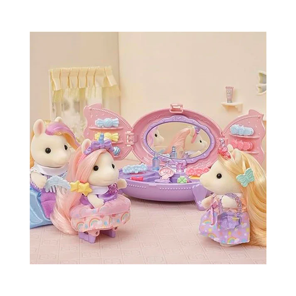 sylvanian families conjunto penteadeira da ponei 2