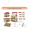 sylvanian casa telhado vermelho sotao secreto 1