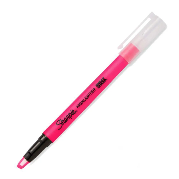 marca texto paper mate sharpie highlighter clear rosa 0