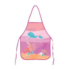 avental infantil fundo do mar 0
