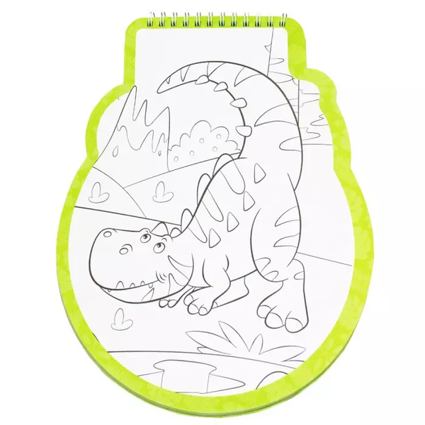 colorir e divertido dinossauro 4