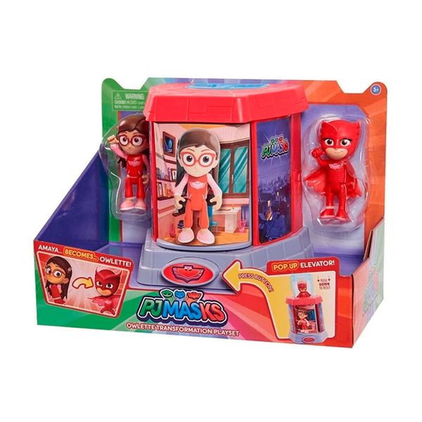 pj masks transforming playset modelo sortido 0