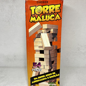 brinquedo torre maluca com 54 pecas