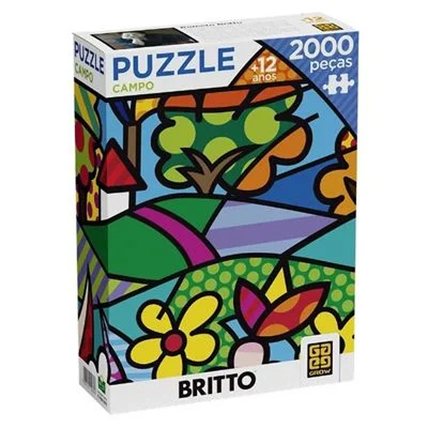quebra cabeca romero britto campo 2000 pecas 0