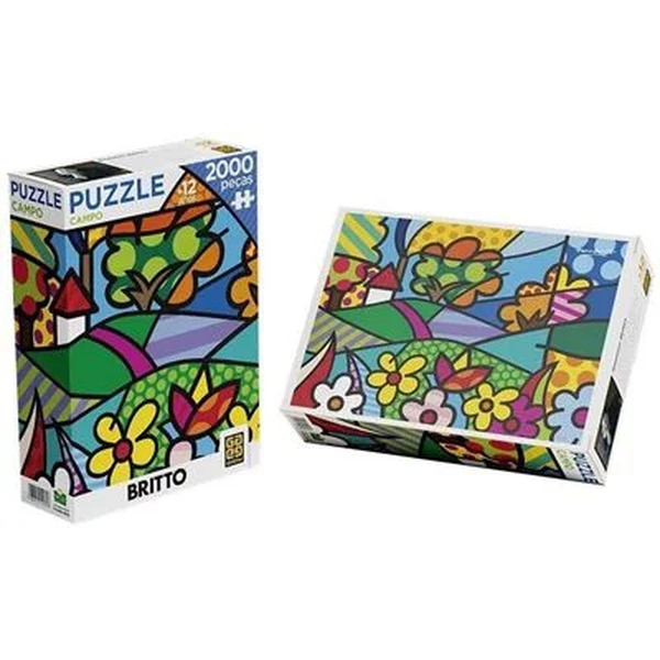 quebra cabeca romero britto campo 2000 pecas 1
