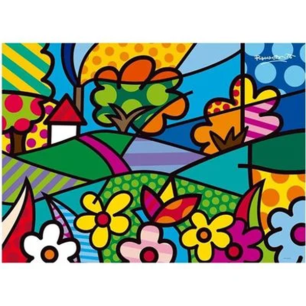 quebra cabeca romero britto campo 2000 pecas 2
