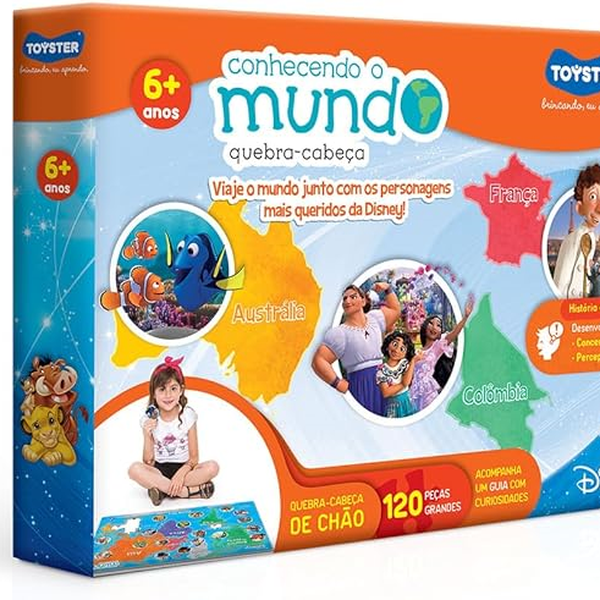 quebra cabeca grande 120 pecas mundo disney 0