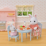 sylvanian families mesa de cafe da manha e coelhos de neve 1