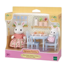 sylvanian families mesa de cafe da manha e coelhos de neve 2