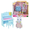 sylvanian families conjunto escrivaninha menina coelho neve 0