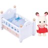 sylvanian families bebe coelho chocolate e cama 2