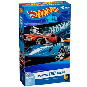 quebra cabeca 150 pecas hot wheels grow 0
