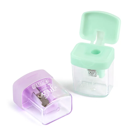 apontador plastico quadrado com deposito 0