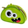 estojo estampado ziper monstro verde