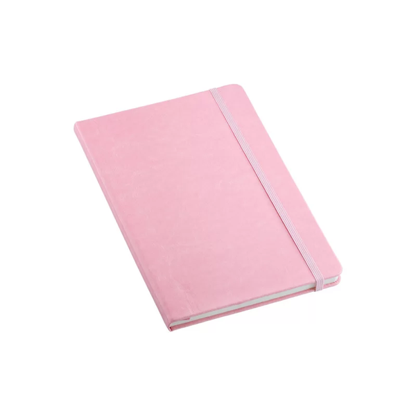 caderneta capa dura sem pauta rosa pastel 0