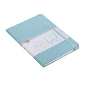 caderneta capa dura sem pauta verde agua pastel 0