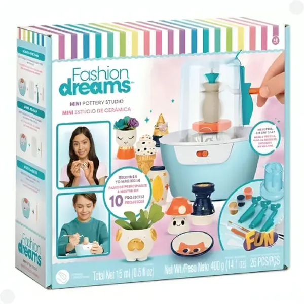conjunto de artesanato fashion dreams mini estudio de ceramica 0